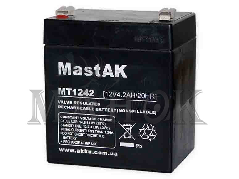 Аккумулятор 12v/4,2Ah малый