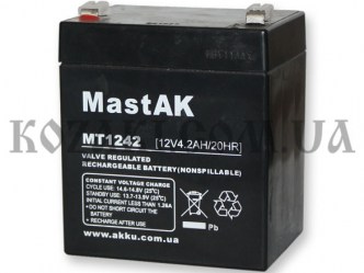 Аккумулятор 12v/4,2Ah малый